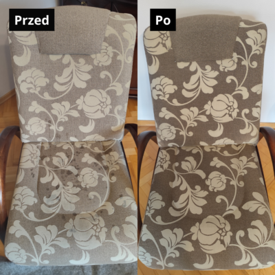 Pranie i czyszczenie tapicerki meblowej 31 Czyszczenie foteli efekt przed i po