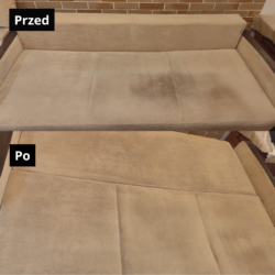 Profesjonalne pranie tapicerki meblowej i materacy 22 Czyszczenie kanap efekt przed i po