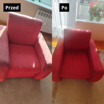 Pranie i czyszczenie tapicerki meblowej 33 Czyszczenie foteli efekt przed i po