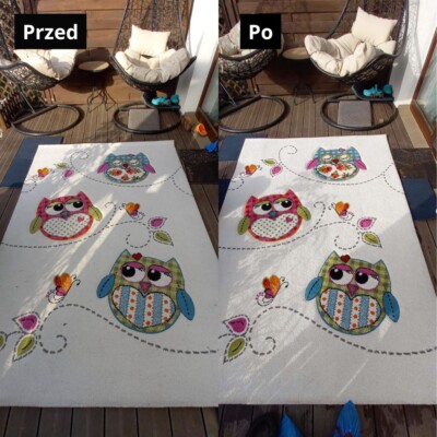 Realizacje 55 Czyszczenie dywanów efekt przed i po Gdynia
