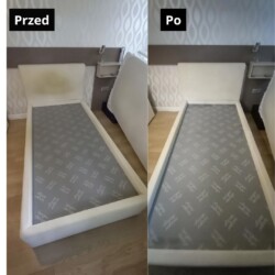 Profesjonalne pranie tapicerki meblowej i materacy 11 Czyszczenie kanap efekt przed i po gdynia