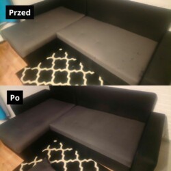Profesjonalne pranie tapicerki meblowej i materacy 9 Czyszczenie kanap efekt przed i po gdynia