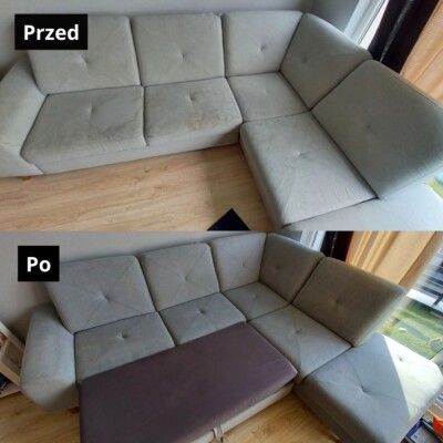 Pranie i czyszczenie kanapy Gdańsk Gdynia 19 Czyszczenie kanap efekt przed i po gdynia