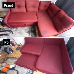 Profesjonalne pranie tapicerki meblowej i materacy 17 Czyszczenie kanap efekt przed i po gdynia