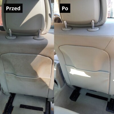 Realizacje 47 Czyszczenie tapicerki samochodowej efekt przed i po