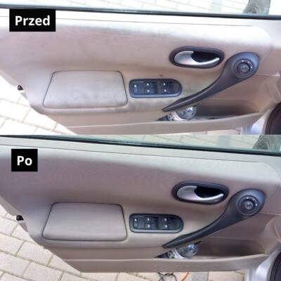 Realizacje 48 Czyszczenie tapicerki samochodowej efekt przed i po